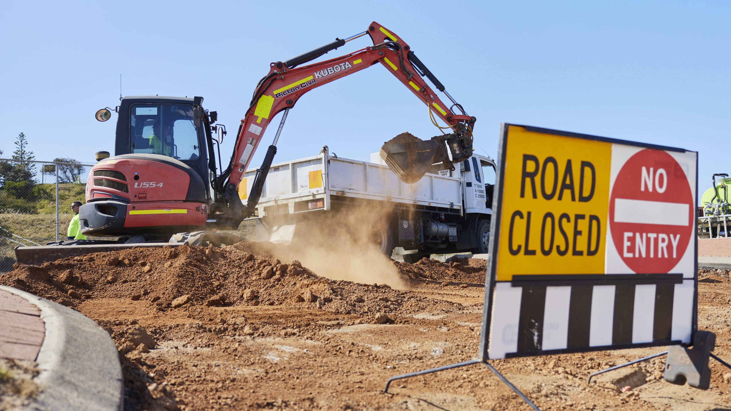 Roadworks will result in the Vittoria Road closure and also of the South West Highway.