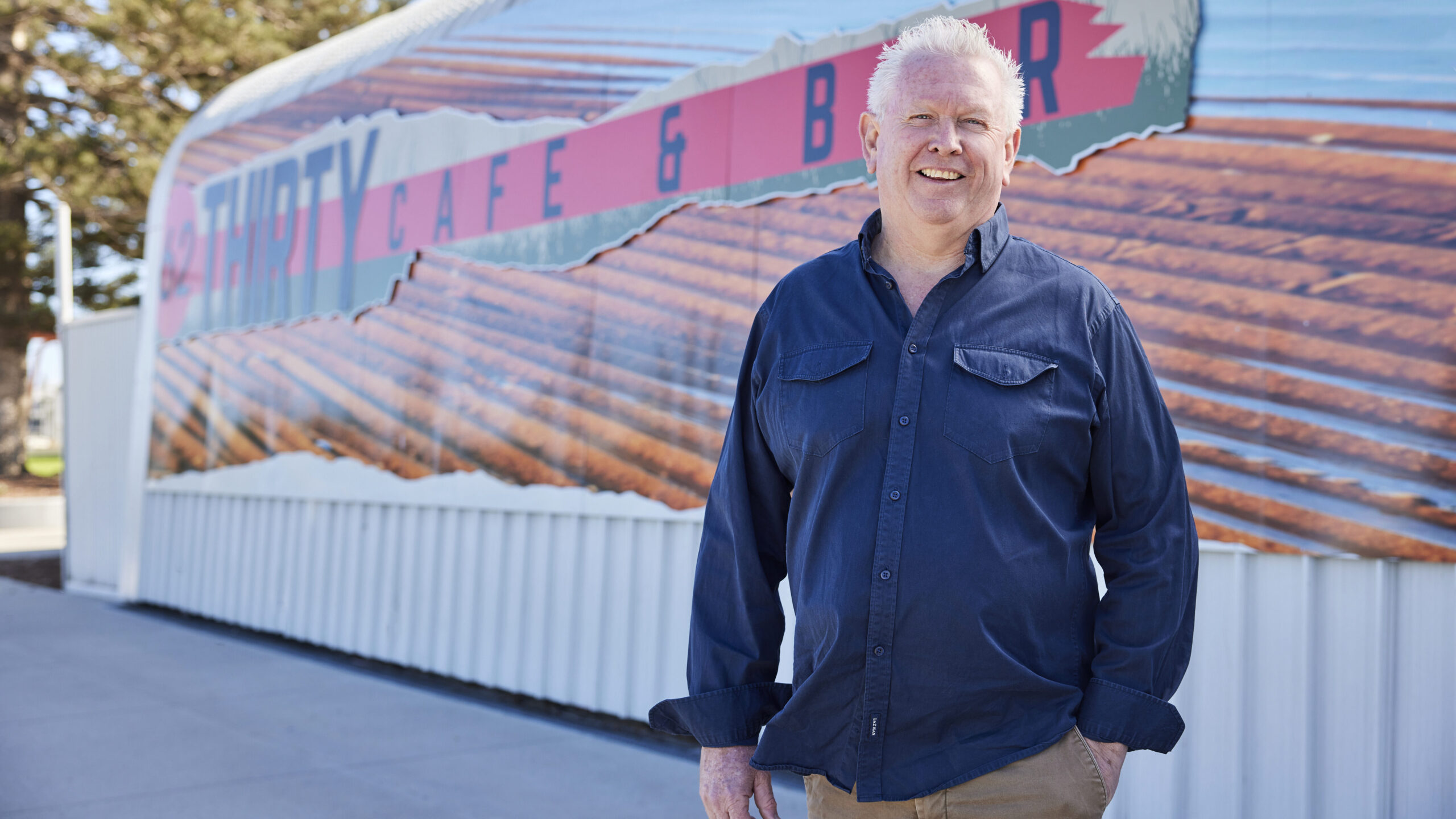 Glen Fitzgerald outside 62-Thirty Cafe and Bar.