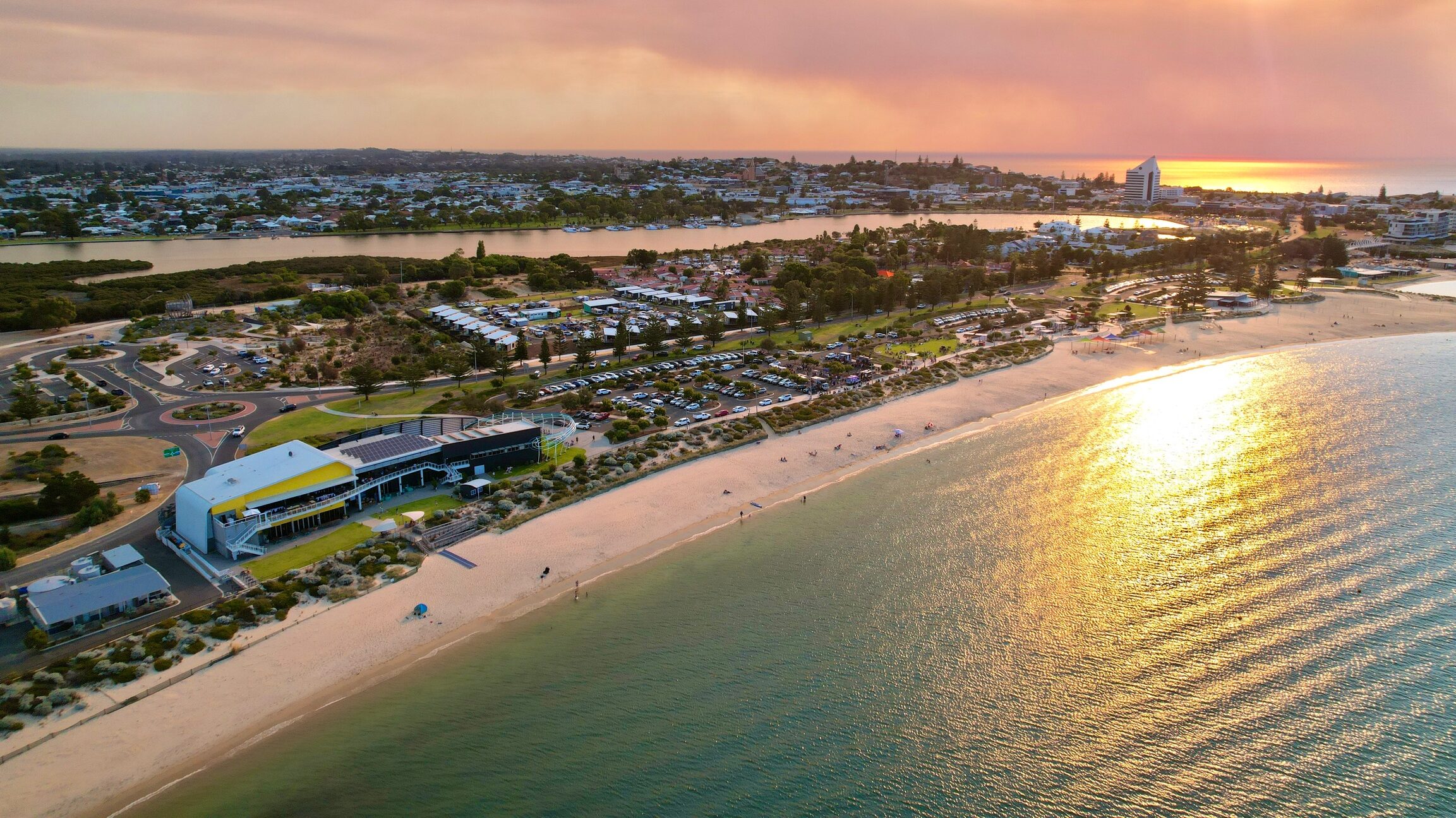 Koombana Bay aerial view.