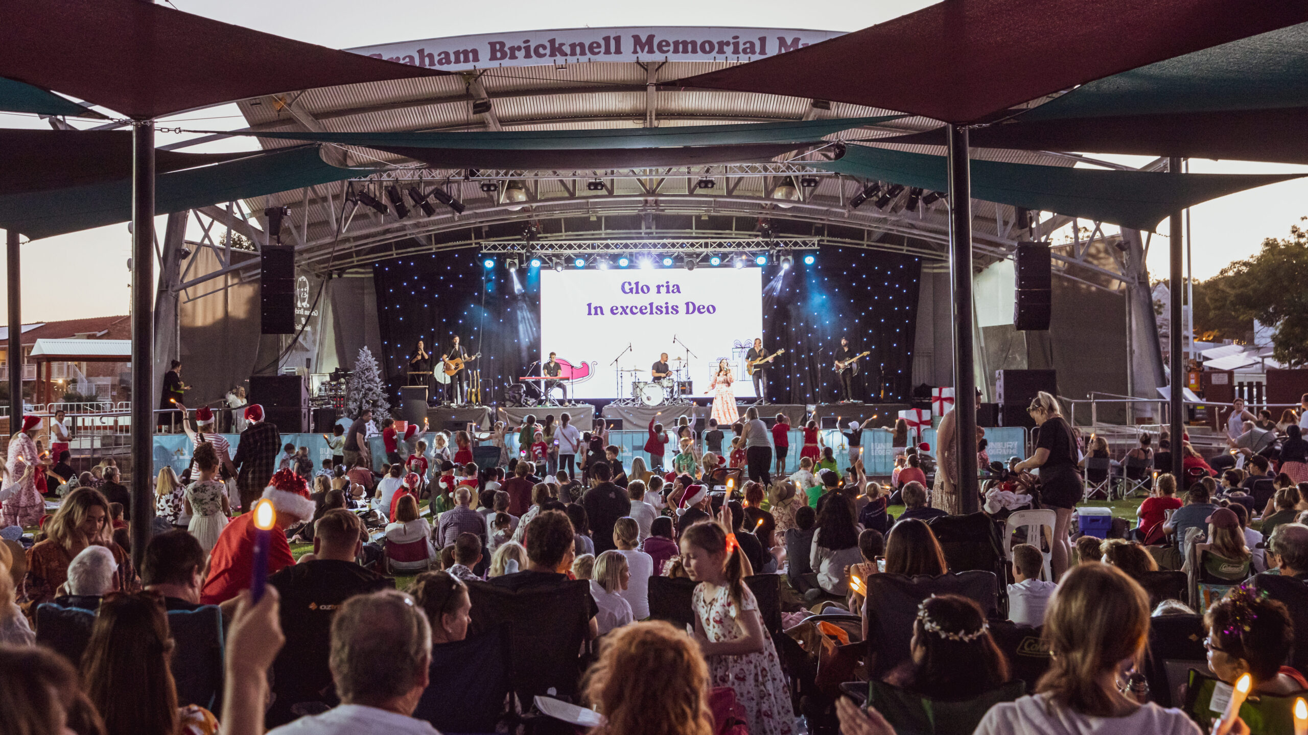 Christmas in the City carols concert at the Graham Bricknell Music Shell.