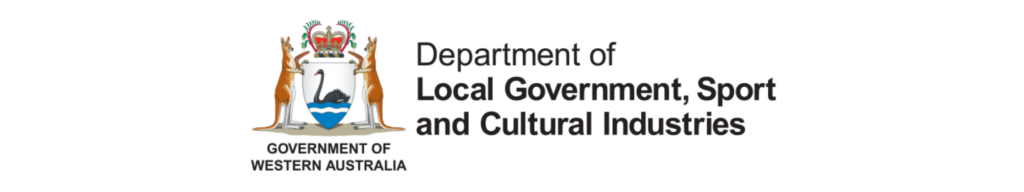 Logo of department of local government, sport and cultural industries